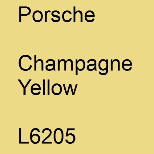 Porsche, Champagne Yellow, L6205.